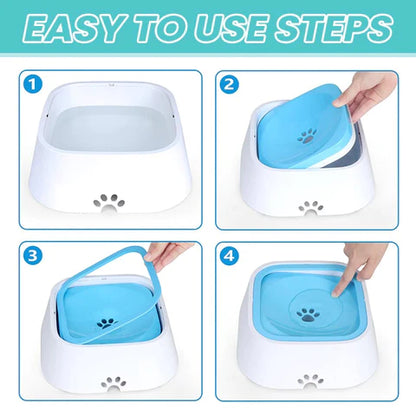 No Slash, No Spill Water Drinking Bowl for Dogs and Cats