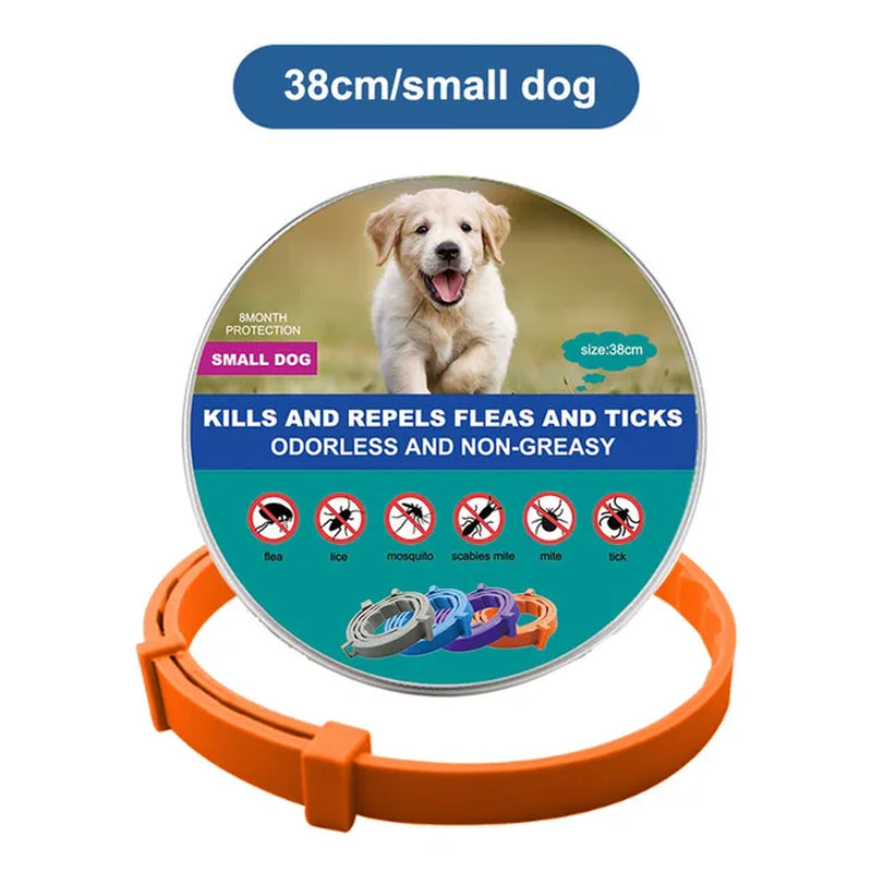 Dog and Cat Collar to Repel and Kill  Fleas, Ticks, Mosquitoes and Other Insects  38Cm 70Cm For Big and Small Dogs and Cats Pet Safe Formula and Waterproof