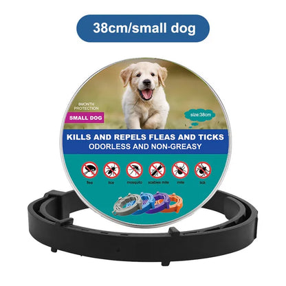 Dog and Cat Collar to Repel and Kill  Fleas, Ticks, Mosquitoes and Other Insects  38Cm 70Cm For Big and Small Dogs and Cats Pet Safe Formula and Waterproof