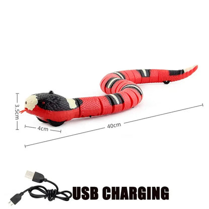 Antidepressant, Smart Sensing, Electronic Snake Toy for Cats and Kittens with USB Charging