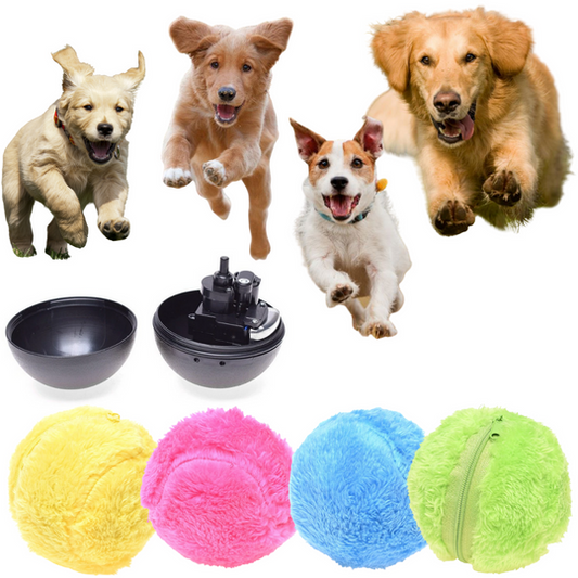 Interactive Rolling Ball for Pets to Ease Anxiety and Promote Fun Healthy Activity Cats and Dogs Large and Small