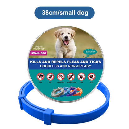 Dog and Cat Collar to Repel and Kill  Fleas, Ticks, Mosquitoes and Other Insects  38Cm 70Cm For Big and Small Dogs and Cats Pet Safe Formula and Waterproof