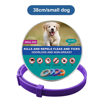 Dog and Cat Collar to Repel and Kill  Fleas, Ticks, Mosquitoes and Other Insects  38Cm 70Cm For Big and Small Dogs and Cats Pet Safe Formula and Waterproof