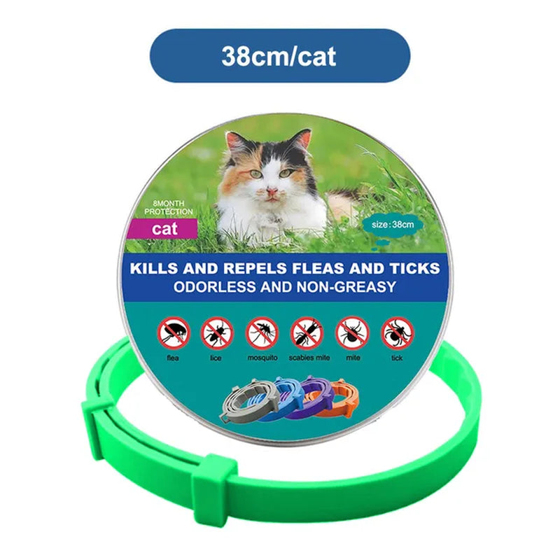 Dog and Cat Collar to Repel and Kill  Fleas, Ticks, Mosquitoes and Other Insects  38Cm 70Cm For Big and Small Dogs and Cats Pet Safe Formula and Waterproof