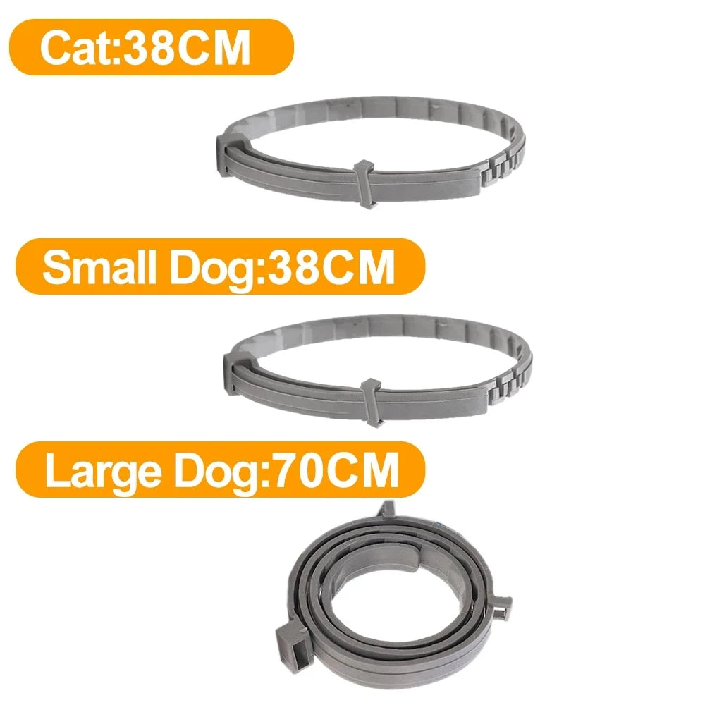 Dog and Cat Collar to Repel and Kill  Fleas, Ticks, Mosquitoes and Other Insects  38Cm 70Cm For Big and Small Dogs and Cats Pet Safe Formula and Waterproof