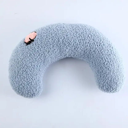 Pet Sleeping Pillow Ultra Soft Fluffy U-Shape Design Calming Security Pillow Great For Joint Relief For Cats And Dogs