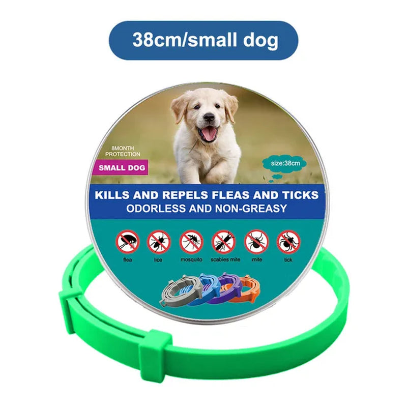 Dog and Cat Collar to Repel and Kill  Fleas, Ticks, Mosquitoes and Other Insects  38Cm 70Cm For Big and Small Dogs and Cats Pet Safe Formula and Waterproof